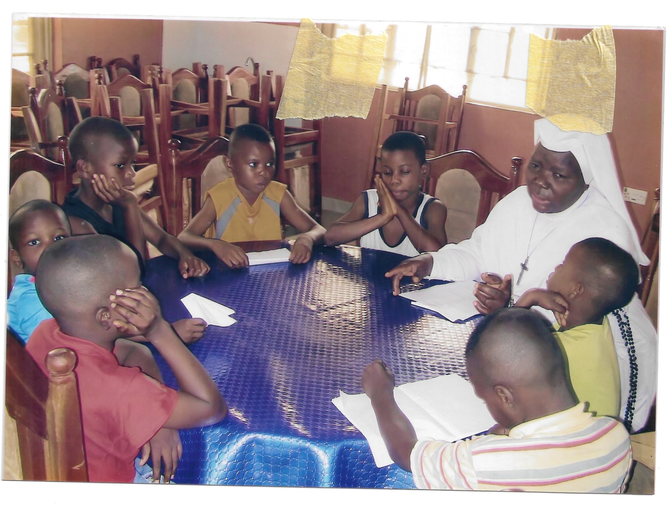 group of younger persons with their sr -cares during the holiday camping (2)